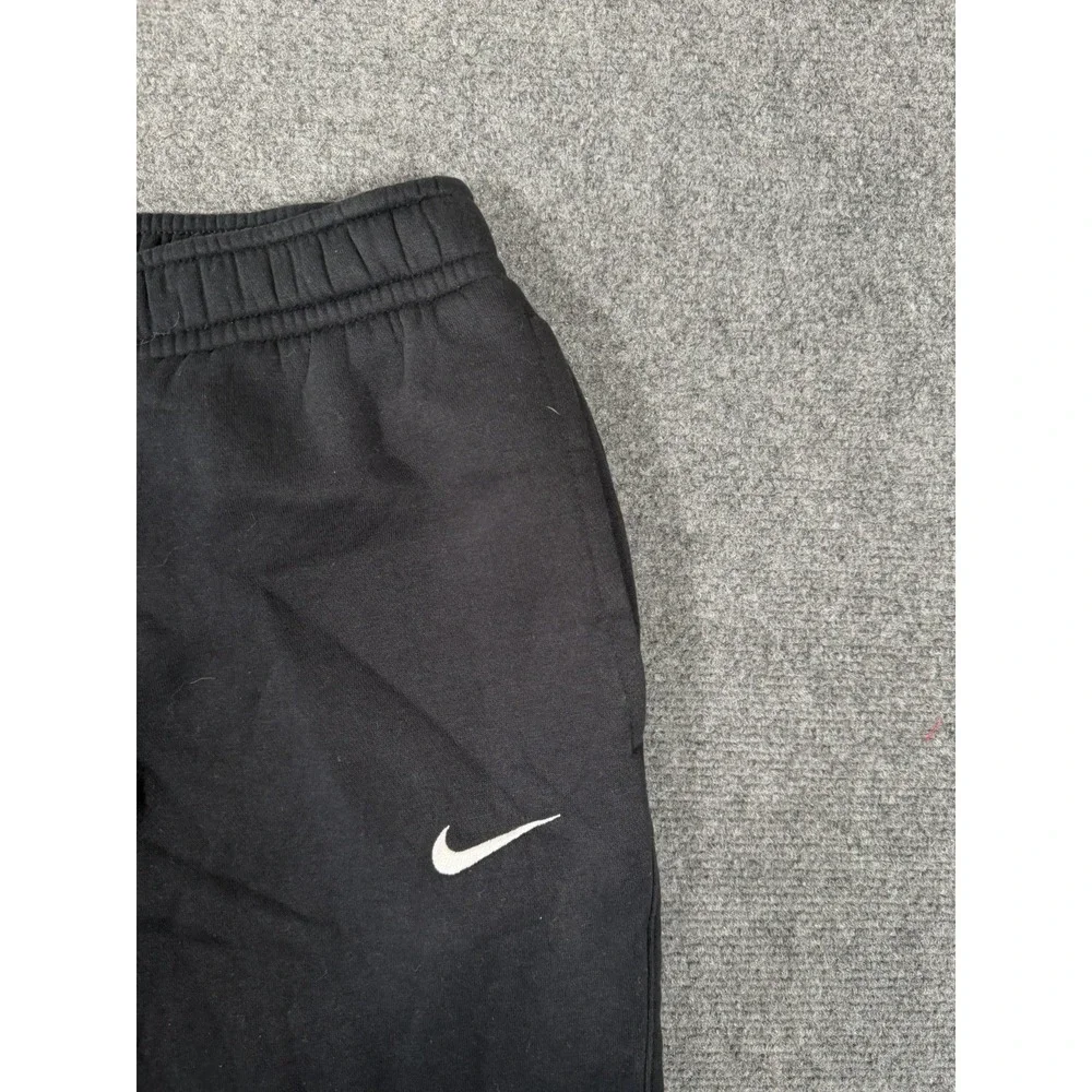 Nike Sportswear Club Fleece Pants Mens Small Black Cotton Jogger Sweatpants 28